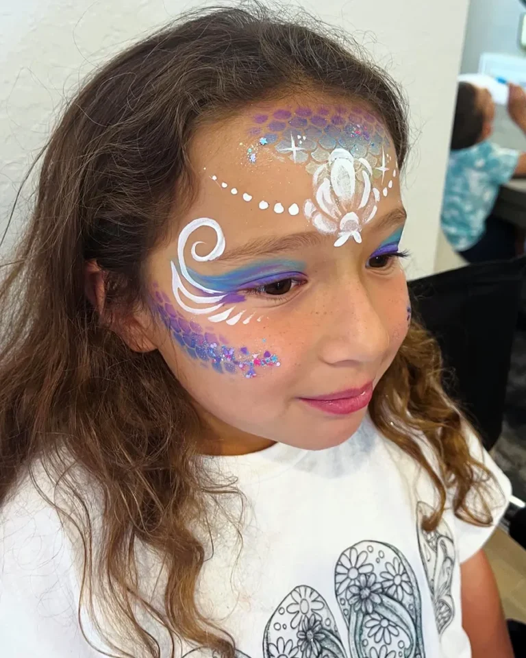 Mermaid Princess (Heather Paints Fort Myers Face Painter for Parties in Cape Coral Childrens Face Painting Corporate Events Naples Face Paint Estero Lehigh Acres)