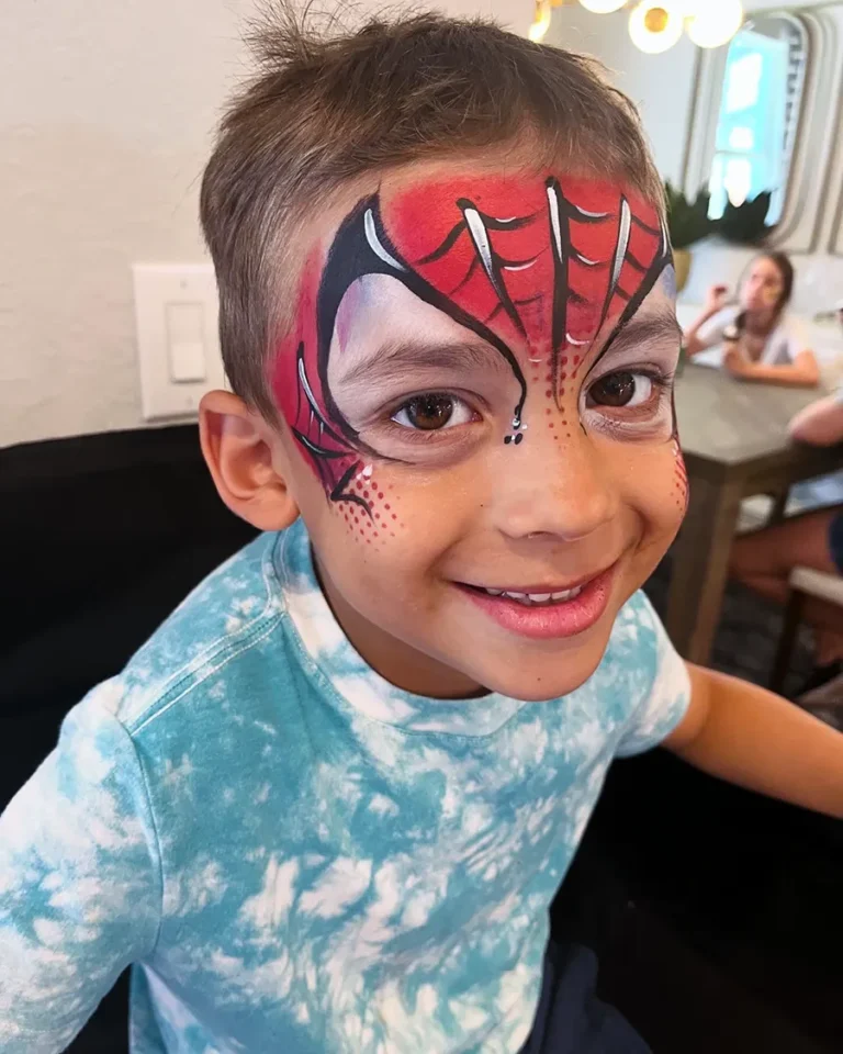 Spider-Man (Heather Paints Fort Myers Face Painter for Parties in Cape Coral Childrens Face Painting Corporate Events Naples Face Paint Estero Lehigh Acres)